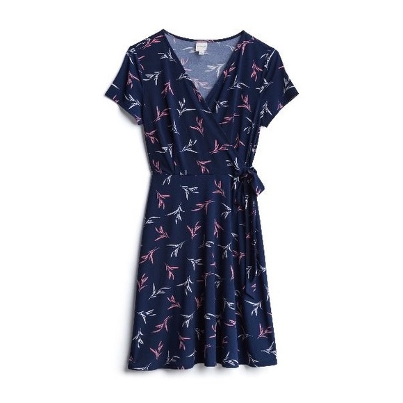 Kaileigh Arnett Faux Wrap Knit Dress Xl 